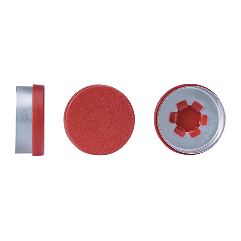 Capuchon en aluminium-plastique de type fleur