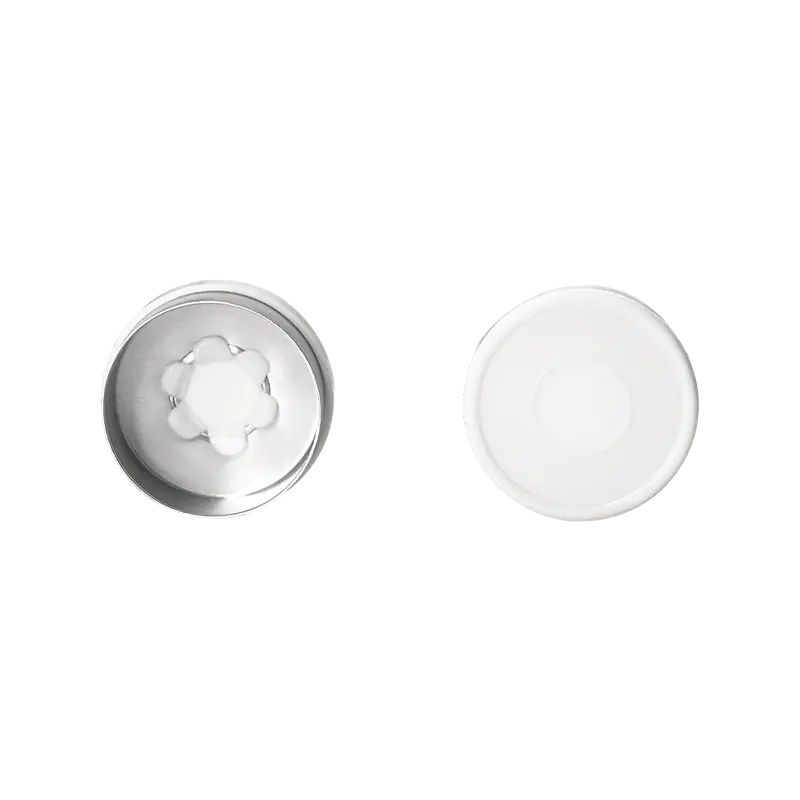 Capuchon en aluminium-plastique de type fleur
